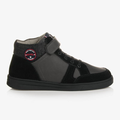 Mayoral Teen Boys Black High-top Trainers