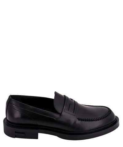 Fendi Frame Loafers In Black