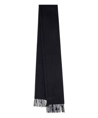 Saint Laurent Man Sciarpa In Black
