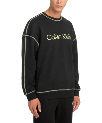 Calvin Klein Sleepwear Sweatshirt In Black