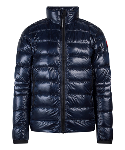 Canada Goose Black Label Black Disc Crofton Nylon Down Puffer Jacket In Blue