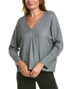Vince Easy V-neck Sweater In Blue