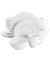 Elama 3-tier Medici Pearl 16pc Dinnerware Set