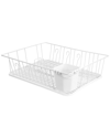 MEGACHEF MEGACHEF 17.5IN SINGLE LEVEL DISH RACK WITH 14 PLATE POSITIONERS