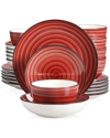 ELAMA ELAMA GIA 24PC STONEWARE DINNERWARE SET