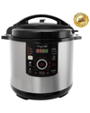 Megachef 12qt Steel Digital Pressure Cooker With 15 Presets