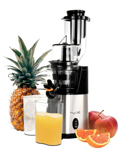 Megachef Pro Stainless Steel Slow Juicer In Black