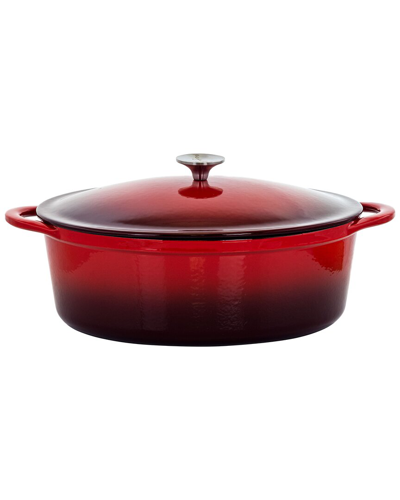 Megachef 7qt Oval Enameled Cast Iron Casserole