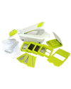 Megachef 8-in-1 Multi-use Slicer Dicer And Chopper With Interchangeable Blades, Vegetable And Fruit Peeler An