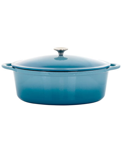 Megachef 7qt Oval Enameled Cast Iron Casserole