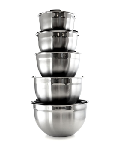 Megachef 5pc Multipurpose Stackable Mixing Bowl Set With Lids