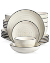 ELAMA ELAMA GIA 24PC STONEWARE DINNERWARE SET