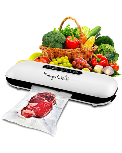 Megachef Home Vacuum Sealer And Food Preserver With Extra Bags In White