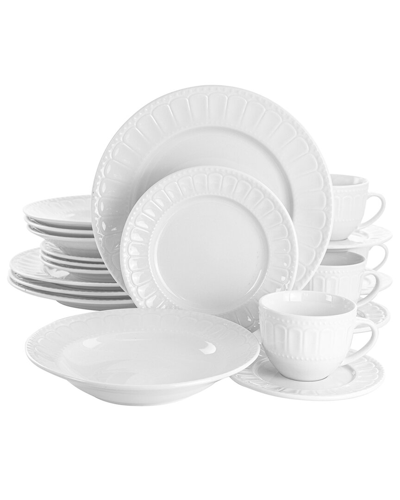 ELAMA ELAMA CHARLOTTE 20PC PORCELAIN DINNERWARE SET