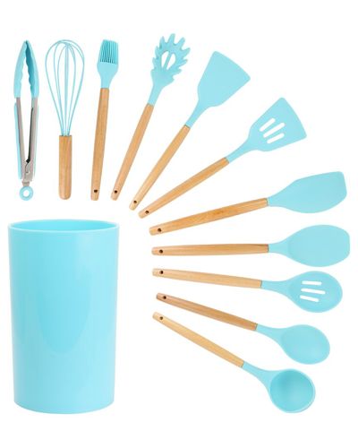 Megachef Set Of 12 Silicone/wood Cooking Tools