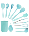 MEGACHEF MEGACHEF SET OF 12 SILICONE COOKING TOOLS