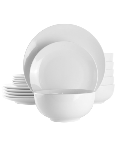 ELAMA ELAMA LUNA 18PC PORCELAIN DINNERWARE SET