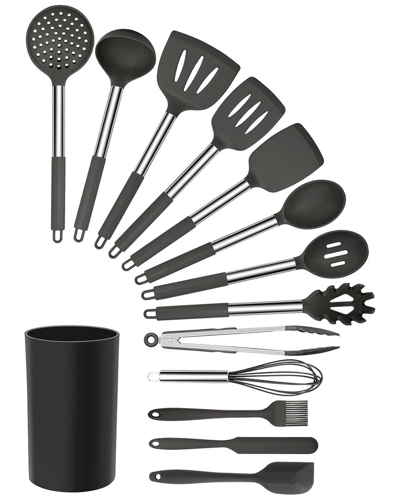 Megachef Set Of 14 Silicone/stainless Steel Cooking Tools