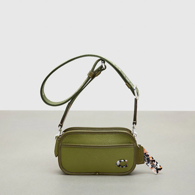 Coach Crossbody Belt Bag In Topia Leather In Green