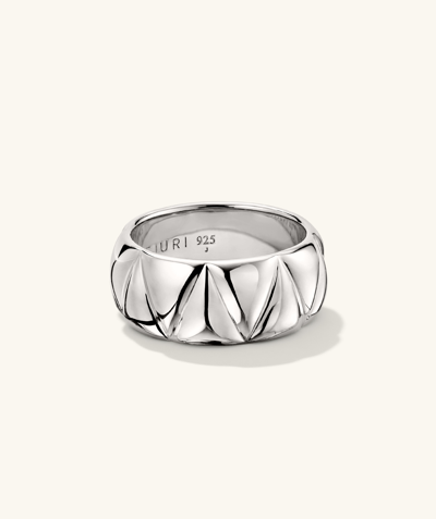 Mejuri Pyra Chunky Ring Silver