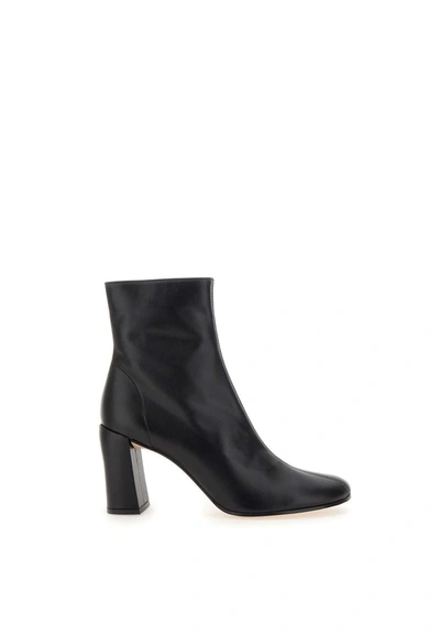 By Far Vlada Suede Ankle Boots In Black