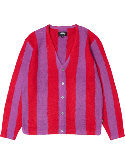 Stussy Stripe Brushed Cardigan