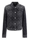 GIVENCHY ICONIC 4G MOTIF ALL-OVER DENIM JACKET