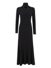 Fabiana Filippi Ribbed Knit Maxi Dress With Cut-out Detail In Black