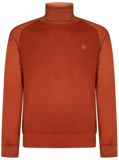 Etro Sweater In Orange