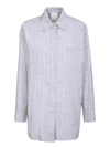 Givenchy Light Grey Over Shirt In Jacquard In Grey