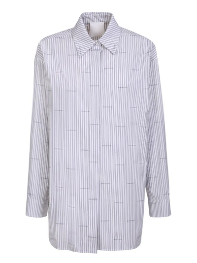 Givenchy Light Grey Over Shirt In Jacquard