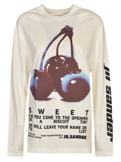 Jil Sander Light Weight Sweatshirt In Night Shimmer