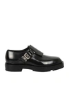 Givenchy Black Squared Buckle Loafers In Black