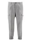 BRUNELLO CUCINELLI SARTORIAL TROUSERS WITH CARGO POCKETS