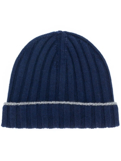 Brunello Cucinelli Blue Medio Beanie