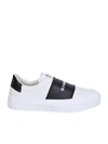 GIVENCHY WHITE AND BLACK CITY SPORT SNEAKERS