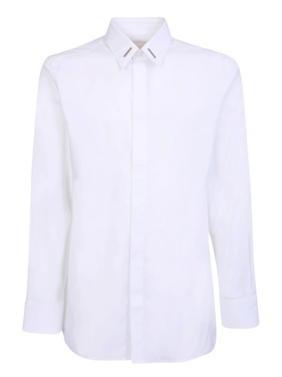 Givenchy Metal-bar Cotton-poplin Shirt In White