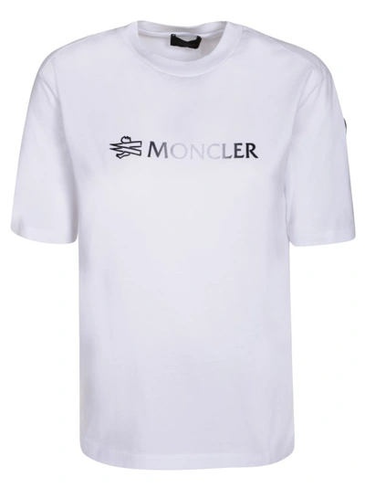 Moncler Logo Cotton T-shirt In White