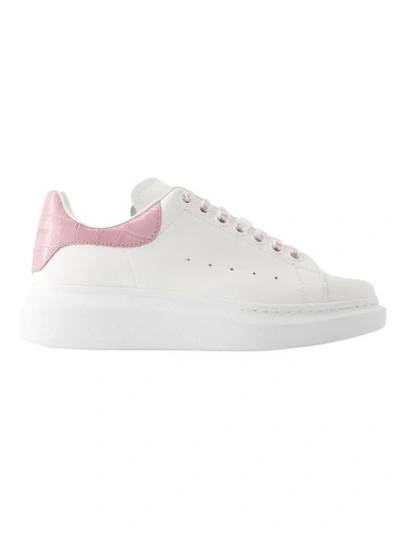 Alexander Mcqueen Oversized Chunky Leather Sneakers In Pink