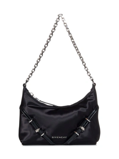 Givenchy Black Bag With Silver Metal Chain Shoulder Strap