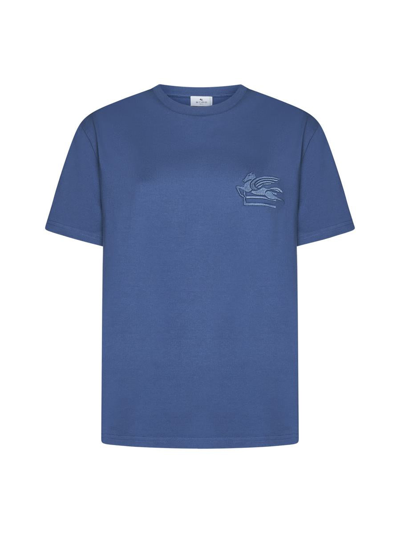 Etro T-shirts And Polos In Clear Blue