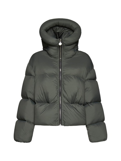 Ienki Ienki Kenny Cropped Padded Jacket In Khaki