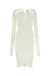 Isabel Marant Chalk Stretch Viscose Logane Dress In White