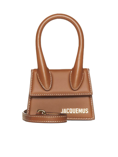 Jacquemus Le Chiquito Mini Leather Tote In Light Brown