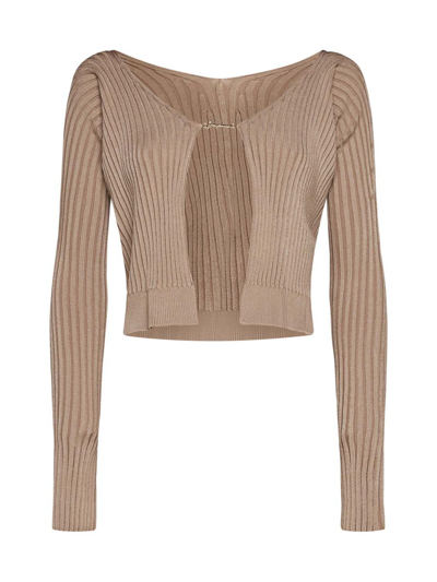 Jacquemus Cardigan In Brown