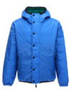 Moncler Rosiere Reversible Down Jacket, Men, Blue, Size: 4 In Multicolor