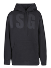Msgm Black Hooded Sweatshirts In Black