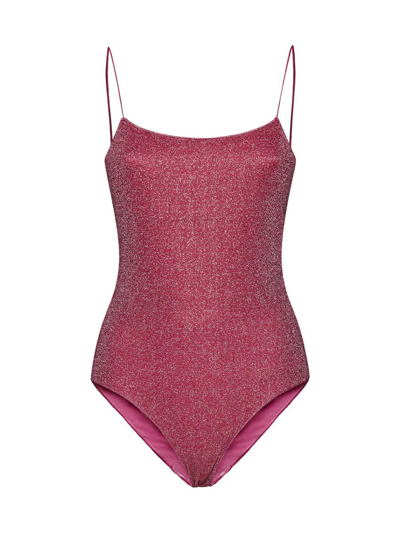 Oseree Swimwear In Raspberry