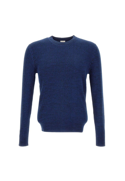 Paul Smith Wool And Cotton Sweater In Indigo