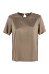 PESERICO PESERICO SILK SATIN T-SHIRT